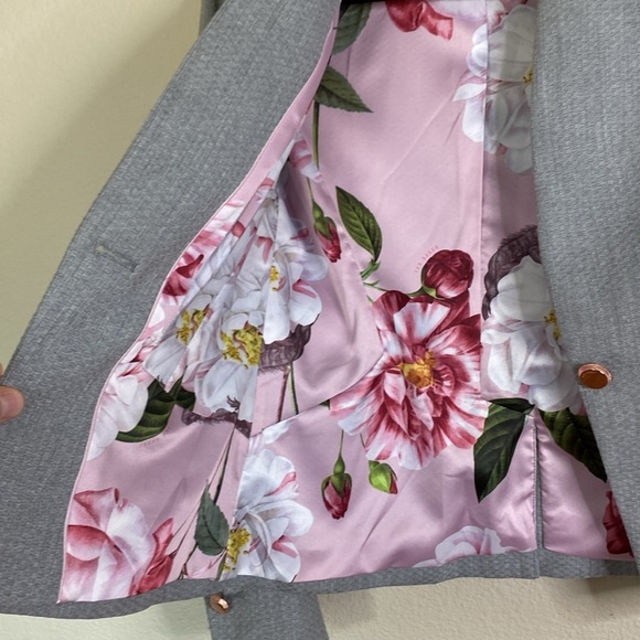 Ted Baker Daizi Gray women's fitted blazer women’s EUC women’s 2 - Picture 3 of 10